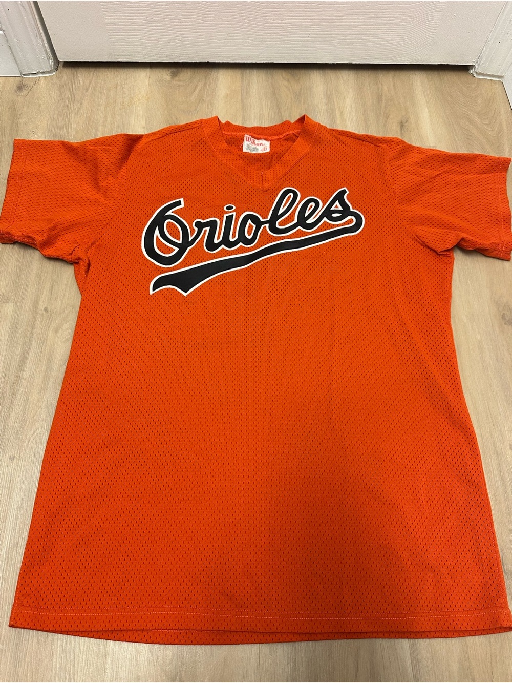 Baltimore Orioles Wilson Size Men’s 46  Orange #24 Huppert